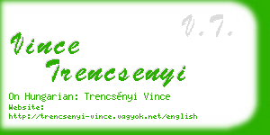 vince trencsenyi business card